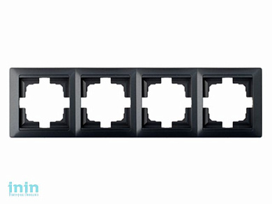 Рамка 4-местная графит, Стиль, Bylectrica (четырехместная Гарантийный срок:24 месяца)