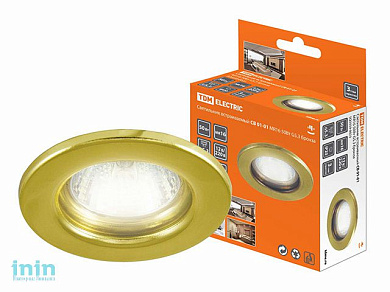 Светильник встраиваемый СВ 01-01 MR16 50Вт G5.3 бронза TDM