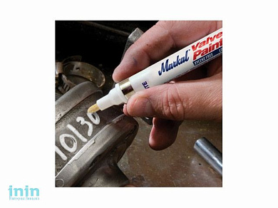 Маркер промышл. перманентный на основе жидк. краски MARKAL VALVE ACTION КРАСНЫЙ (Толщина линии 3 мм. Цвет красный)