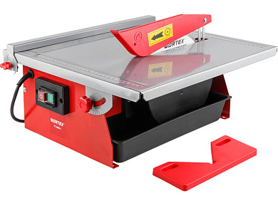 Плиткорез электрический WORTEX TC 1880 C в кор. 600 Вт, 180 мм, 2800 об. мин., глубина до 34 мм (стол 385x380 мм, водная система охлаждения)