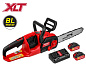 Аккум. пила цепная WORTEX CEC 3536-1 шина 35 см (14"), 3/8" LP, 1.3 мм с акб и зу ALL1 XLT SET (БЕСЩЕТ.ДВИГ., с 2-мя 4 Ач акб и двухслотовым зу, 36 В (18+18))
