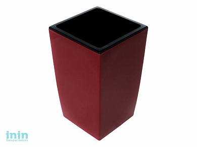 Кашпо для цветов со вставкой Жасмин, 1,5 л, вишня, GARDENPLAST