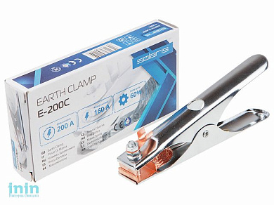 Клемма заземления 200А E-200C Solaris в кор. (непрерыв. режим 160А, макс. 200А)