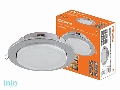 Светильник встраиваемый СВ 01-07 GX70-H5, 220 В, 50 Гц, без рефл., хром, TDM