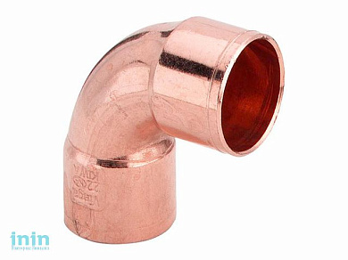 Колено 35х90, медь, под пайку Viega