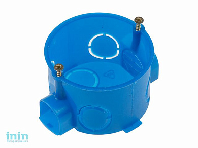 Коробка установочная (подрозетник) 60х40мм, винты, стык.узлы IP20 ЮПИТЕР (для сплошных стен)