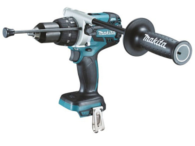 Аккум. ударная дрель-шуруповерт MAKITA LXT DHP 481 Z + MAKPAC (18.0 В, БЕЗ АККУМУЛЯТОРА, 2 скор., 115 Нм, шурупы до 10 мм, сверление в металле до 13 мм)