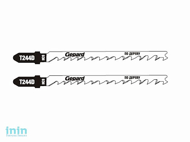 Пилка лобз. по дереву T244D (2 шт.) GEPARD (пропил криволинейный, грубый, быстрый рез)