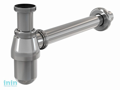 Сифон для умывальника O32, цельнометаллический, с накидной гайкой 5/4, Alcaplast (Сифон для умывальника D 32, цельнометаллический, с накидной гайкой 5