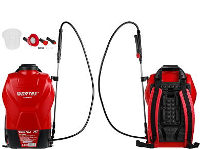 Аккум. опрыскиватель WORTEX KS 1640 Li в кор. ALL1 XLT SOLO 18В, 16 л (мягкая спинка, ручка для переноски)