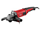 Двуручная углошлифмашина WORTEX AG 2326-2 в кор. 2100 Вт, 230 мм, 6500 об/мин., плавный пуск (Поворотная рукоятка)
