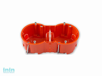 Коробка установочная (подрозетник) КЕ-504 исп.1 BYLECTRICA (двухместная (комплектуется саморезами) Гарантийный срок:24 месяца)