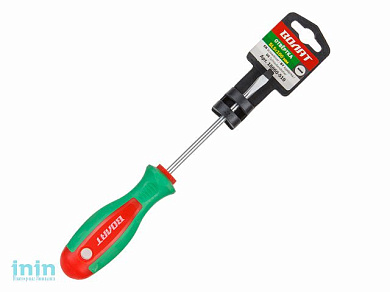 Отвертка "-" 5,0х100мм SL ВОЛАТ (шлицевая Slotted, двухкомп. рукоятка)