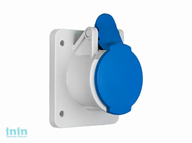 Розетка силовая РПС32-925 BYLECTRICA (штепсельная промышленного назначения для скрытой установки трехконтактная (32 А, IP44) Гарантийный с)