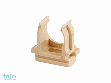 Крепеж-клипса для трубы ПВХ/ПНД 25мм (10шт) сосна ЮПИТЕР