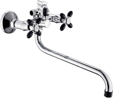 Смеситель Эверест B22-071F (черный/хром)