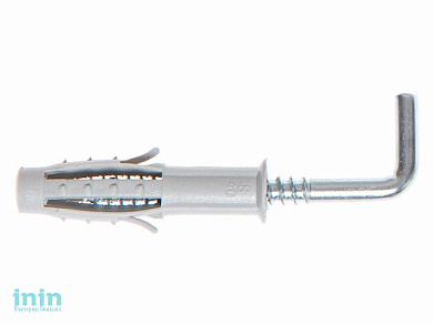 Дюбель с Г-образным крючком 12х60 мм (2 шт в зип-локе) STARFIX