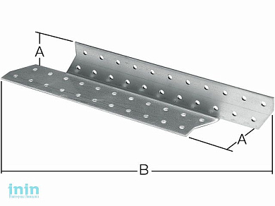 Держатель балки правый 40x250 мм DB R белый цинк STARFIX