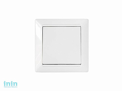 Выключатель 1 клав. (cкрытый, 10А, брызг. защ.) белый, Стиль, Bylectrica (Выключатель  С1 10-827      одноклавишный брызгозащищенный скрытой установки