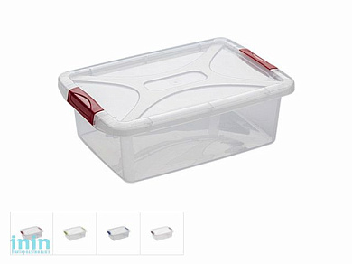 Ящик для хранения 24х34х11,5 см, 6 л, DRINA (цвета в ассортименте, подходит для хранения пищевых продуктов)