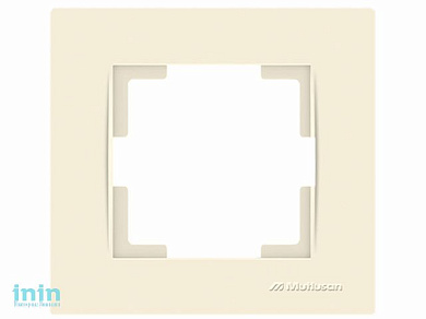 Рамка 1-ая кремовая, RITA, MUTLUSAN