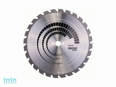 Диск пильный 400х30 мм 28 зуб. по дереву CONSTRUCT WOOD BOSCH (переменный зуб)