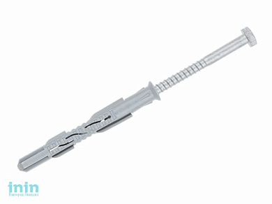 Дюбель рамный 10х100 мм нейлон, потай, с шурупом (40 шт в карт. уп.) STARFIX