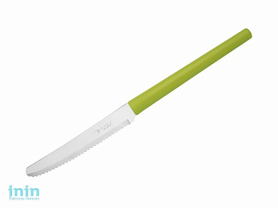 Нож столовый, серия MILLENIUN, зеленый, DI SOLLE (Длина: 213 мм, длина лезвия: 101 мм, толщина: 0,8 мм. Прочная пластиковая ручка.)