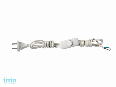 Выключатель на шнуре 0,75мм, 1,7м белый, Bylectrica (Выключатель установленный на шнуре армированном вилкой Гарантийный срок:24 месяца)