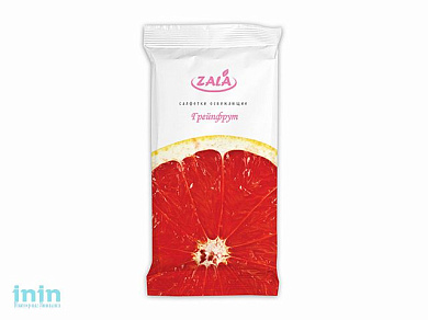 Салфетки влажные гигиенические освежающие с ароматом Грейпфрут, 10 шт., ZALA FRESH