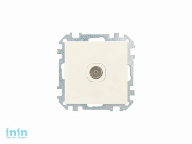 Розетка 1-ая телевизионная (скрытая) бежевая, Стиль, BYLECTRICA (Розетка телевизионная скрытой установки Гарантийный срок:24 месяца)