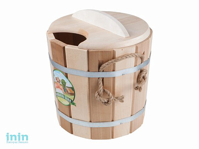 Запарник 8 л с крышкой  "Zebra" термо, ТМ "Бацькина баня" (БАЦЬКИНА БАНЯ)