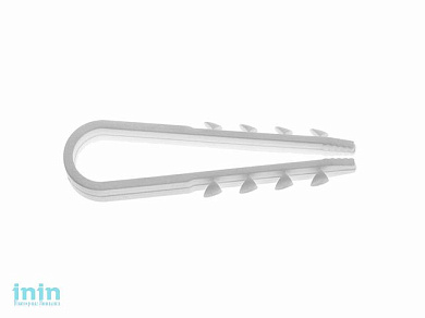 Дюбель-хомут для круглого кабеля 11-18 мм белый (50 шт в пласт. конт.) STARFIX