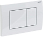 Смывная клавиша Delta30, пластик, для двойного смыва, белый глянец