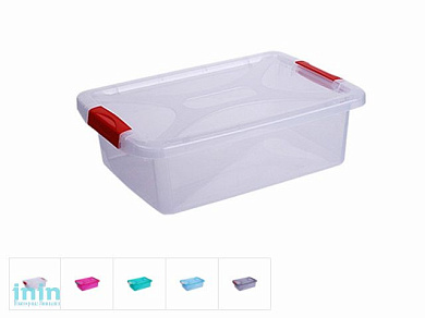 Ящик для хранения 21,5х31х9,5 cм, 4 л, DRINA (цвета в ассортименте, подходит для хранения пищевых продуктов)