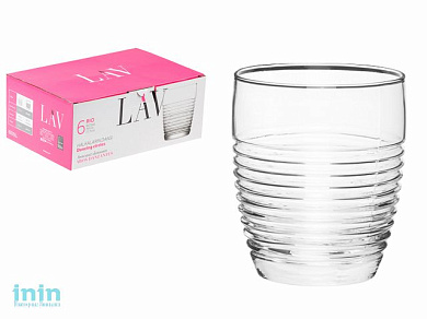 Набор стаканов, 6 шт., 355 мл, серия Rio, LAV