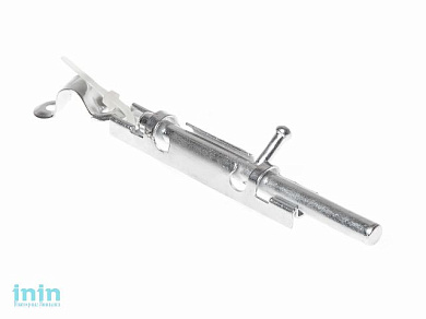 Шпингалет 82 мм, белый цинк STARFIX