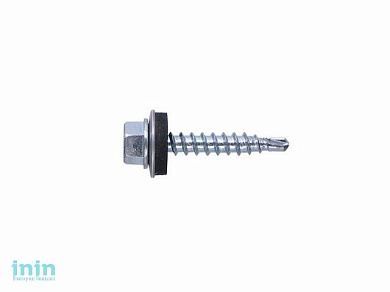 Саморез кровельный 5.5х32 мм цинк, шайба с прокл., PT3 (4000 шт в коробе) STARFIX (по металлу)