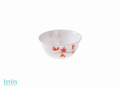 Салатник стеклокерамический, 120 мм, круглый, серия Цветок вишни, DIVA LA OPALA (15-112025) (Collection Ivory)