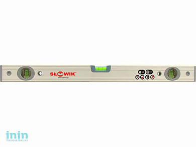 Уровень 2000 мм 3 глаз. брусковый, серебро PN33 SLOWIK (быт.) (650 гр/м 0.30 мм/м)