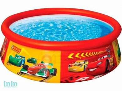 Надувной бассейн Easy Set Тачки, 183х51 см, INTEX (от 3 лет)