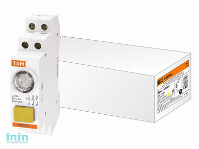 Выключатель кнопочный с индикацией ВКИ-47 желтый (LED) 2НО,1НЗ AC/DC TDM