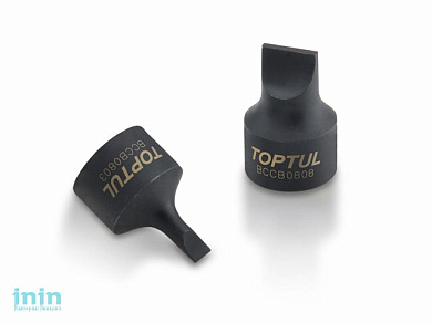 Головка 1/4" с насадкой шлицевой 4,5мм SNCM+V TOPTUL (BCCB084E)