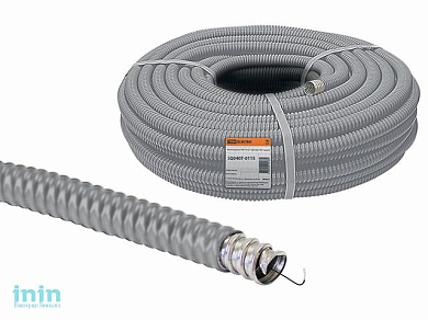 Металлорукав в ПВХ-изоляции РЗ-Ц-П 20 серый (25м) TDM