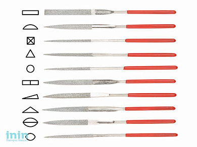 Набор надфилей алмазных 140х50х3мм 10шт. STARTUL PROFI (ST4046-10)