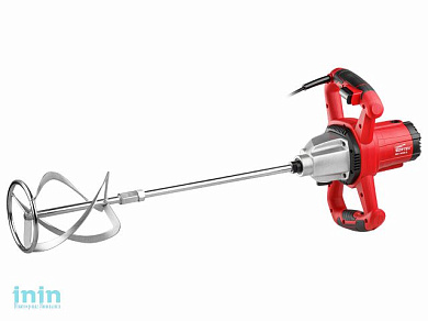 Миксер строительный WORTEX MX 1416 D (1600 Вт, 2 скор., зажим резьба M14, насадка для смешивания 140 мм,)