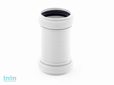 Муфта для малошумной канализации, белый d 50 РосТурПласт