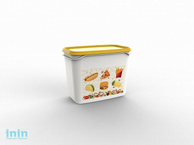 Контейнер Good day, 1 л, солнечный, BEROSSI (Изделие из пластмассы.   Размер 160 х 101 х 123 мм)