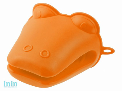 Прихватка, силиконовая, 9 х 10.5 см, оранжевая, PERFECTO LINEA