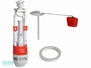 Арматура белая кнопка, бок.подводка, ИнкоЭр (И-СБ1-Бм-Б-МР)